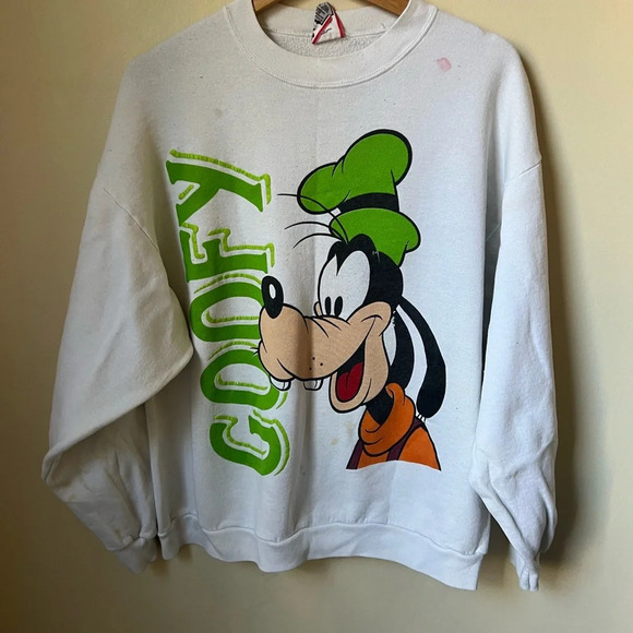 Vintage Disney AOP Double-Sided Goofy Crewneck Sweatshirt, size XL - Picture 3 of 8